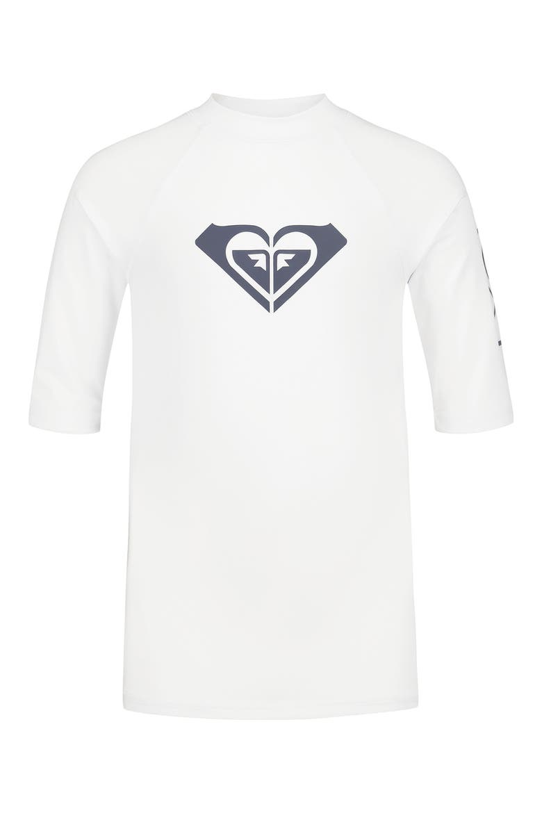Kids' Whole Hearted UPF Rashguard, Main, color, BRIGHT WHITE