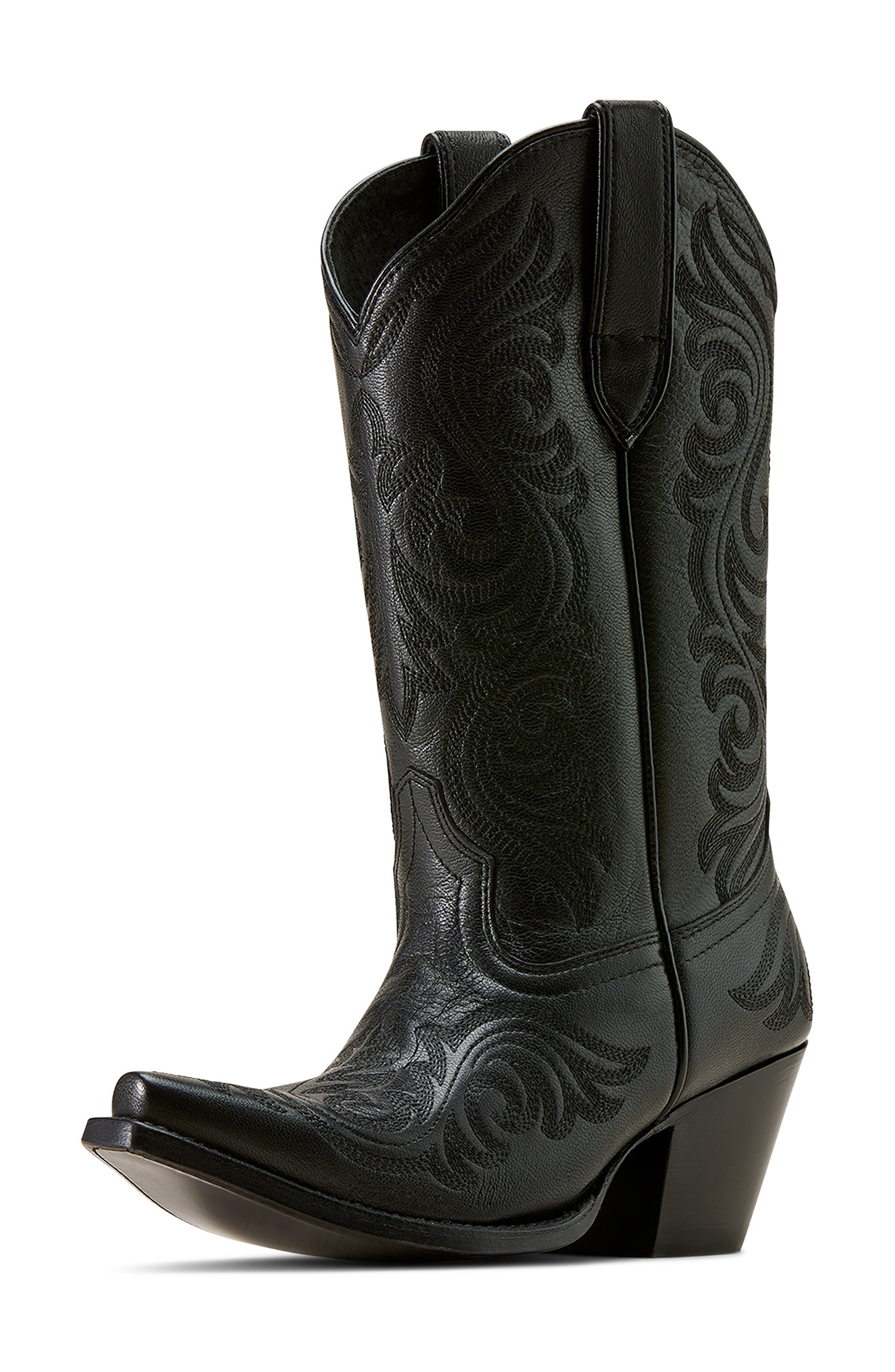 Amora Western Boot, Alternate, color, OBSIDIAN