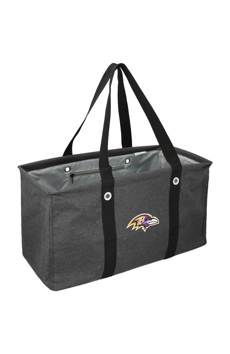 LOGO BRANDS Baltimore Ravens Crosshatch Picnic Caddy Tote Bag, Main, color, 
