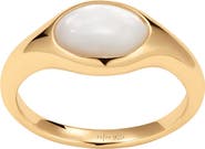 MADE BY MARY Mother of Pearl Signet Ring