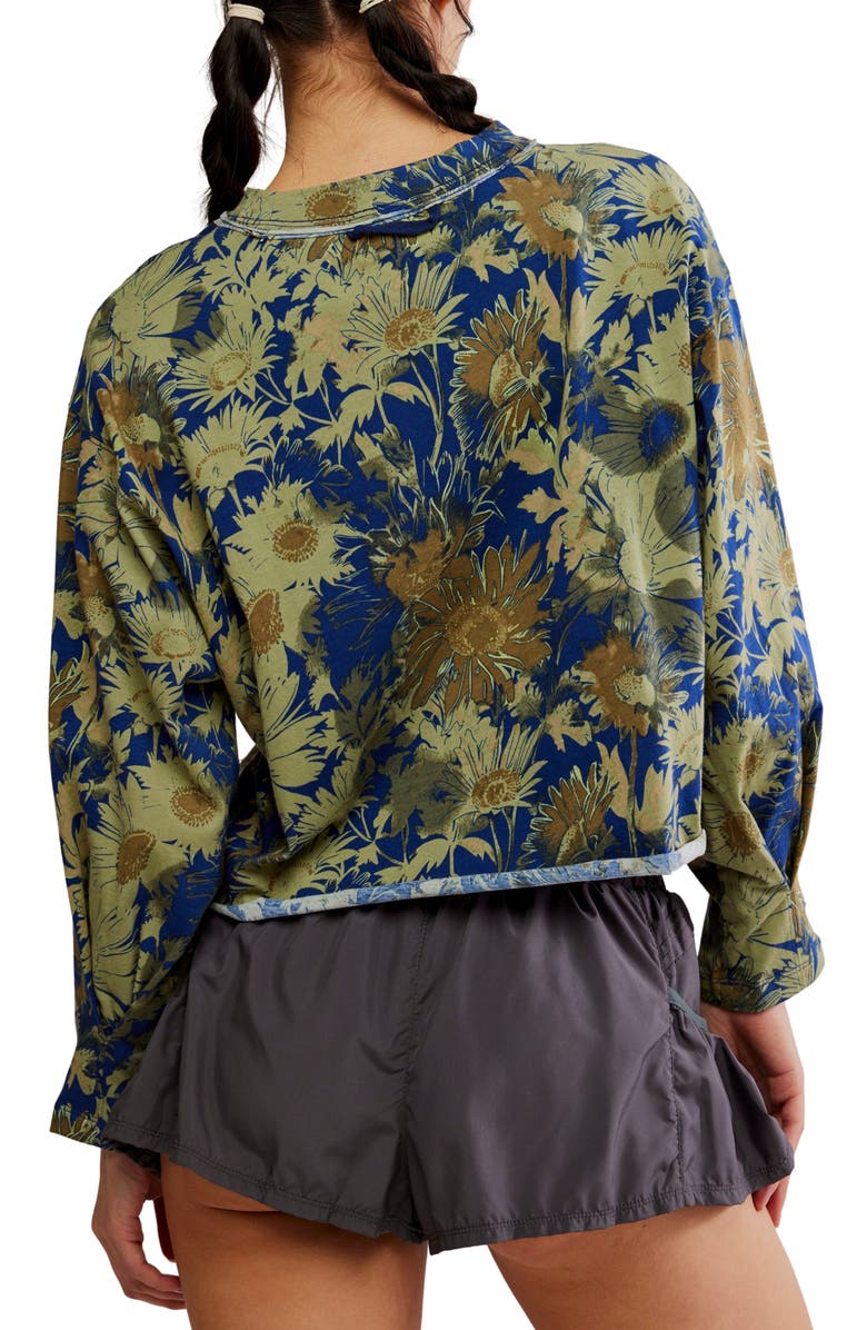 Free People Inspire Floral Boxy Long Sleeve T-Shirt, Alternate, color,
