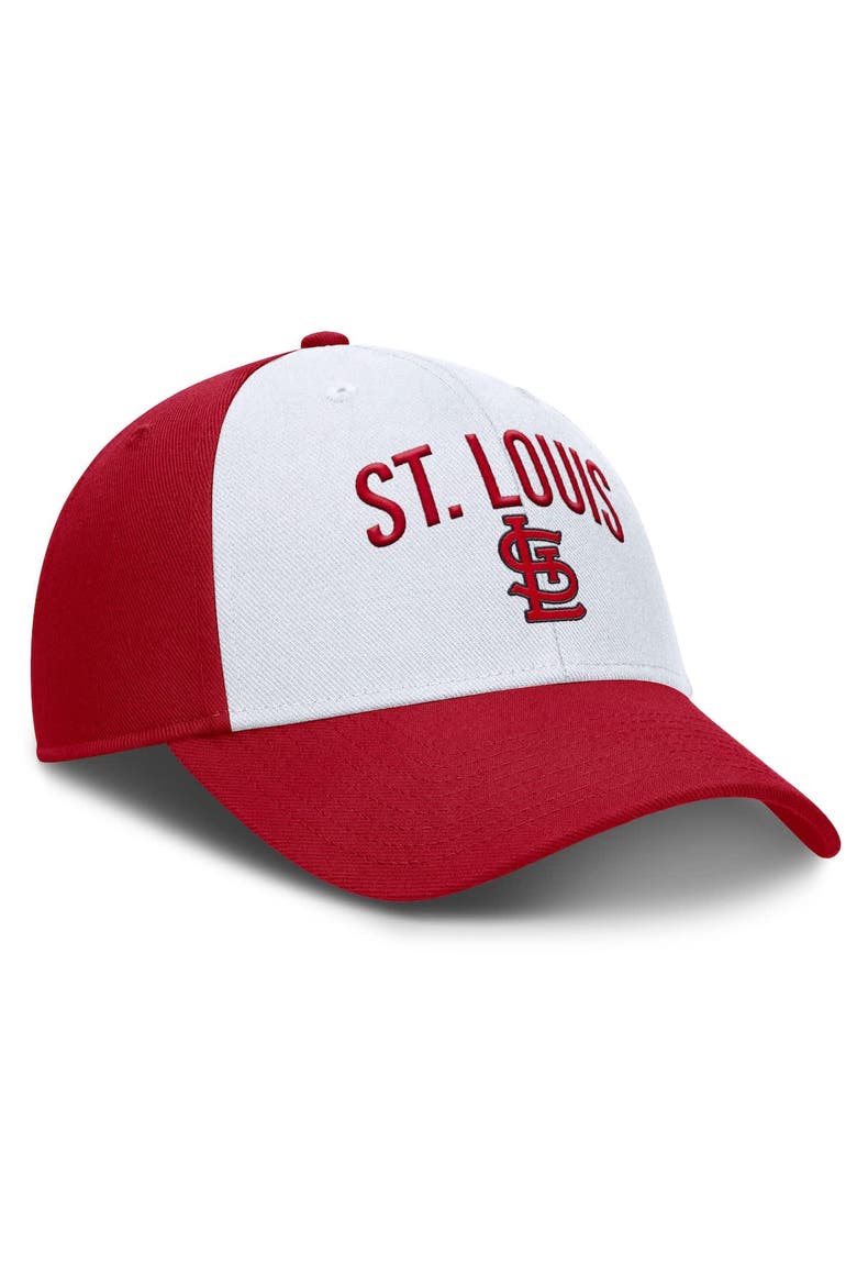 Men's Nike White/Red St. Louis Cardinals Club Performance Adjustable Hat, Alternate, color, White