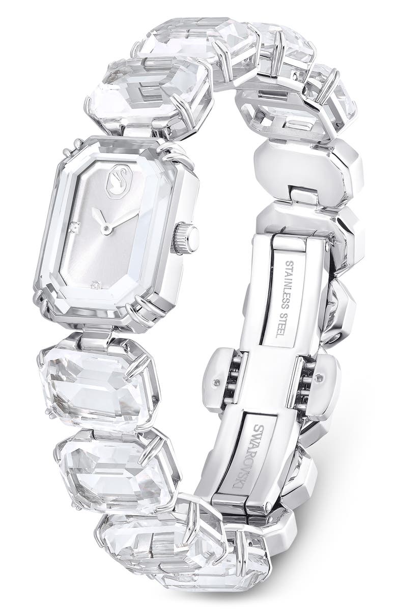 Swarovski Millenia Bracelet Watch, 23mm x 17mm case, Alternate, color, White