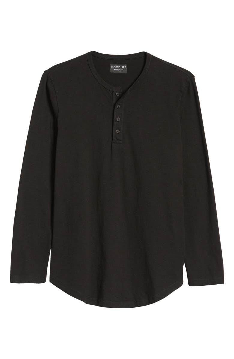 Goodlife Slub Scallop Long Sleeve Henley, Alternate, color,