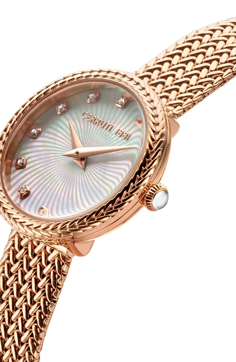 Cerruti 1881 Serreta Bracelet Watch, 26mm, Alternate, color, Gold