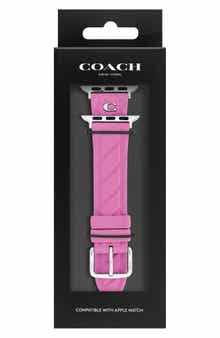 COACH Diagonal Stitch Silicone Apple Watch® Watchband