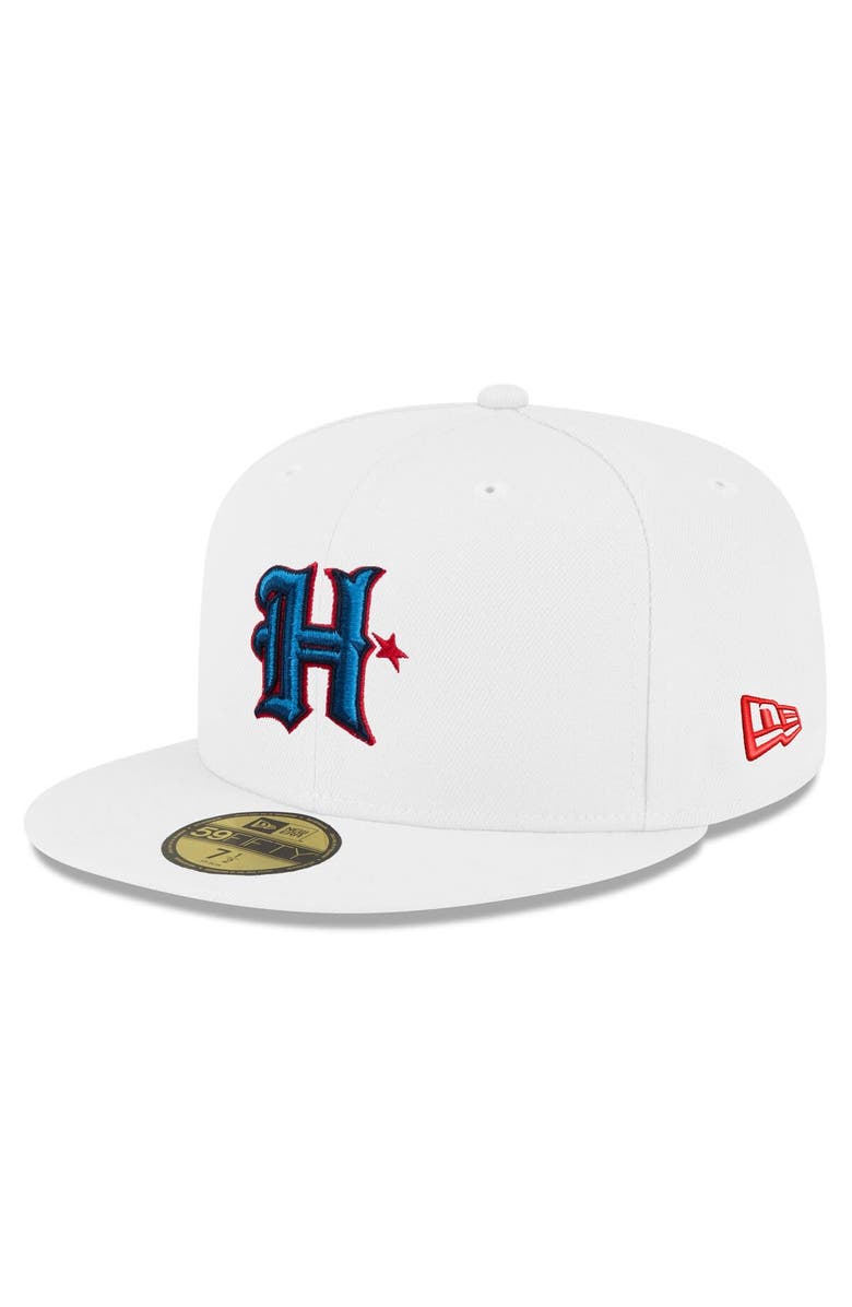 New Era Men's New Era White Houston Texans Omaha 59FIFTY Fitted Hat, Main, color, White