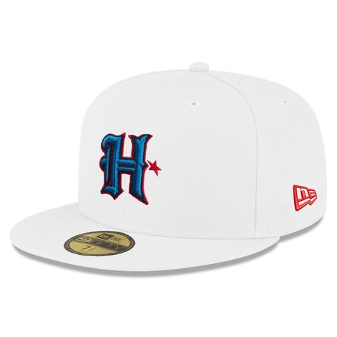 Men's New Era White Houston Texans Omaha 59FIFTY Fitted Hat