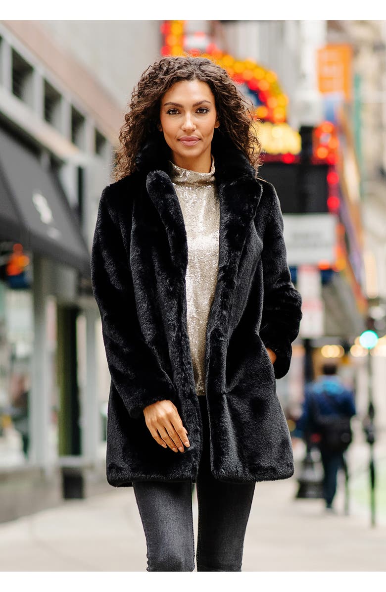 DONNA SALYERS FABULOUS FURS Le Mink Faux Fur Jacket, Alternate, color,