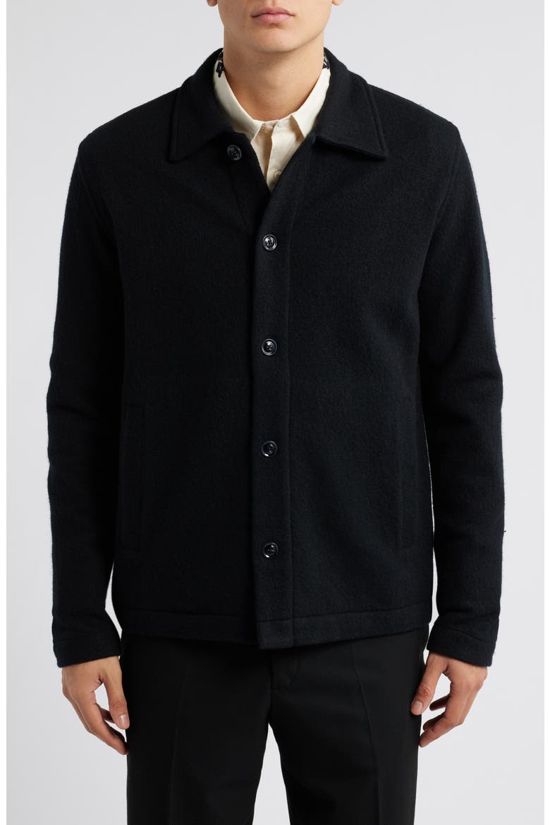 Zander 6398 Wool Shirt Jacket, Alternate, color, BLACK