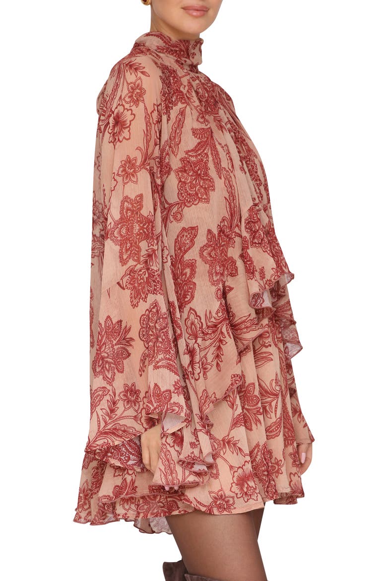 Ruffle Tiered Dress, Alternate, color, BATIK TAPESTRY