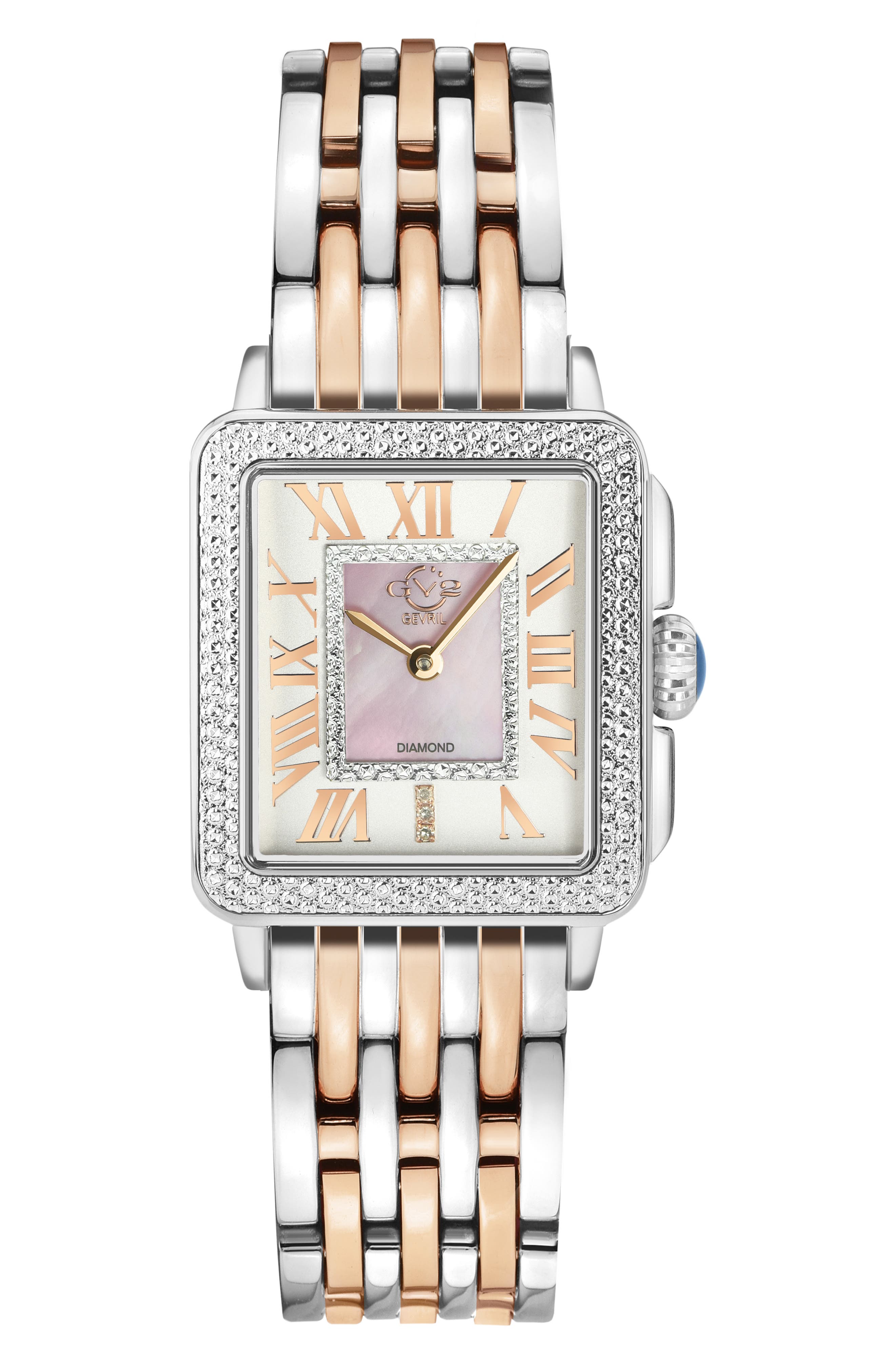 GV2 Women's Padova Swiss Diamond Square Watch, 28.5mm - 0.014 ctw