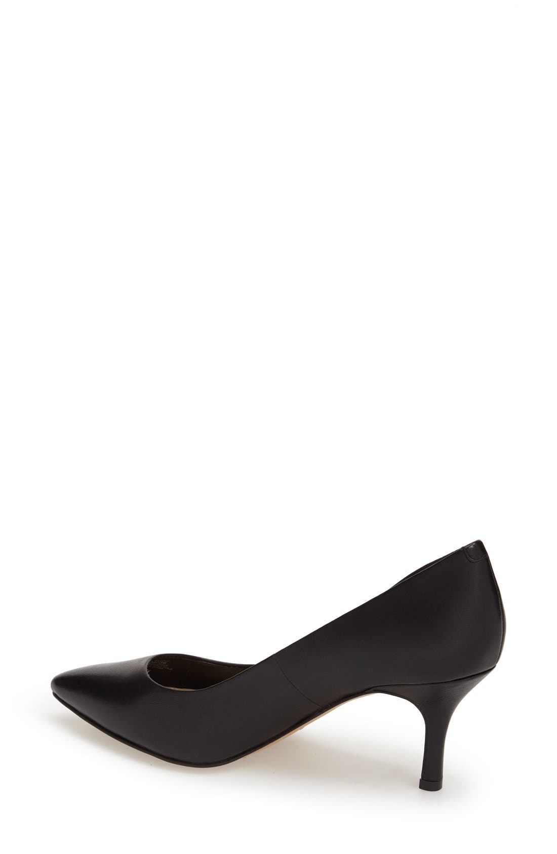 'Vivienne' Pointy Toe Pump, Alternate, color, BLACK