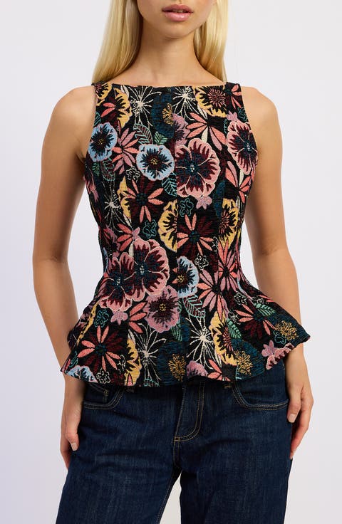 Zoya Floral Peplum Top