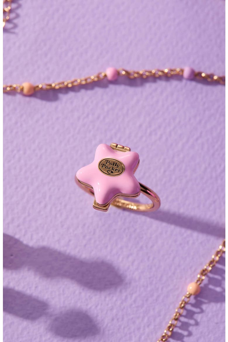 Polly Pocket Locket Ring, Alternate, color, Gold