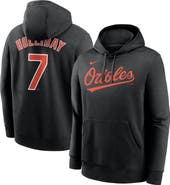 Nike Men's Nike Jackson Holliday Black Baltimore Orioles Player Name & Number Club Fleece Pullover Hoodie