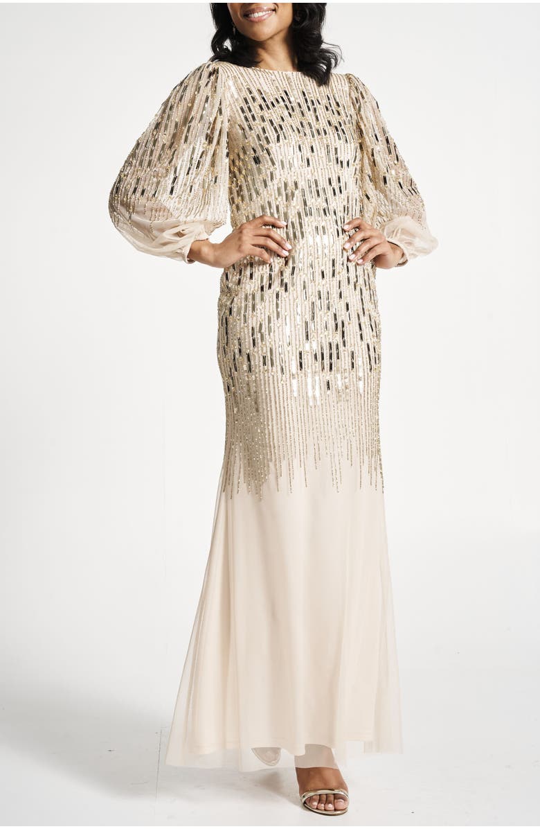 Frock and Frill Embellished Long Sleeve Gown | Nordstrom, image size:780x1196