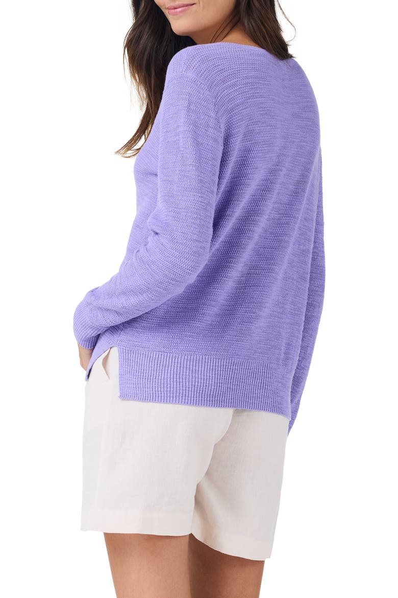 Breezy Open Stitch Sweater, Alternate, color, LAVENDER