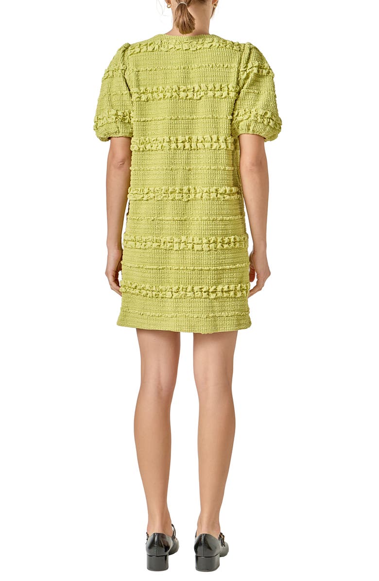English Factory Smocked Minidress, Alternate, color, Pistachio