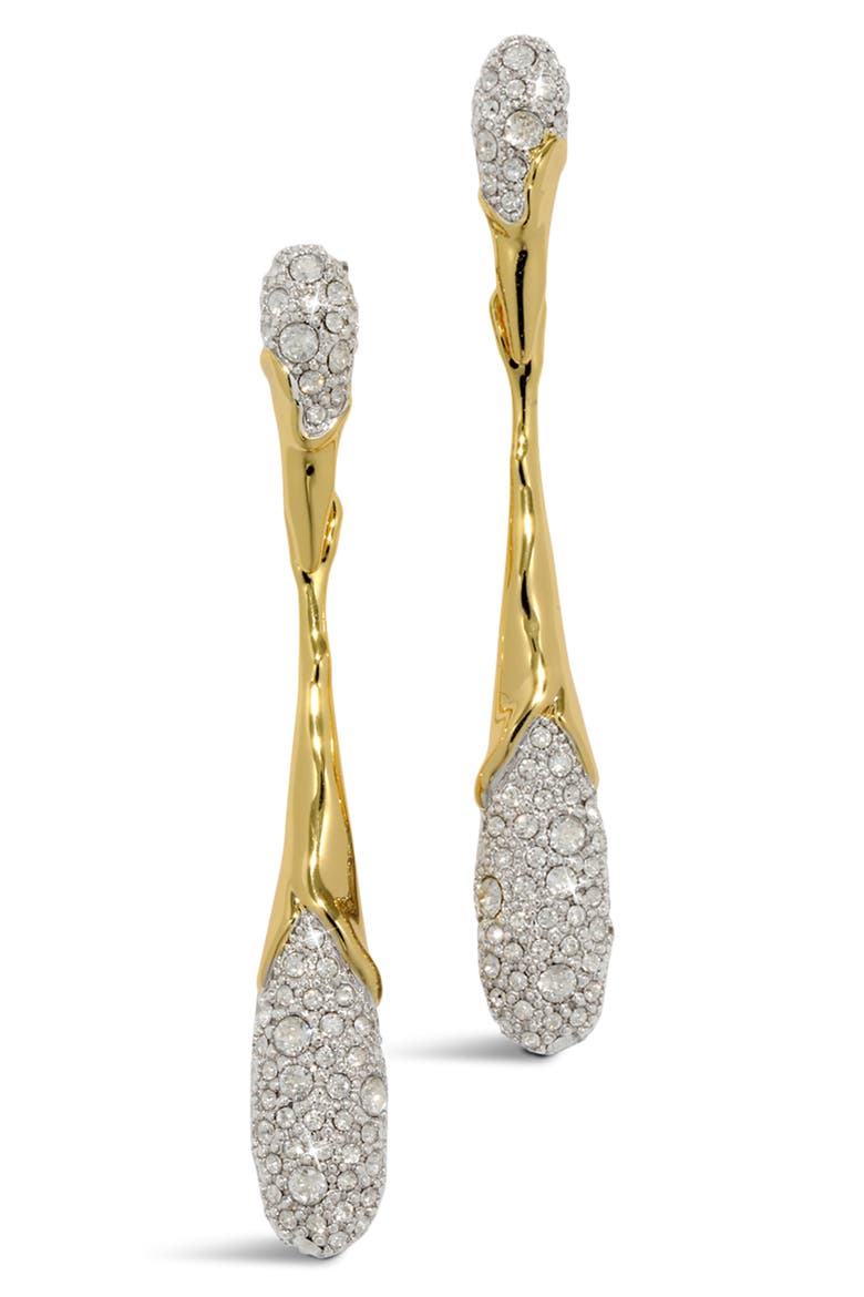 Solanales Crystal Pavé Teardrop Earrings, Main, color, CRYSTALS