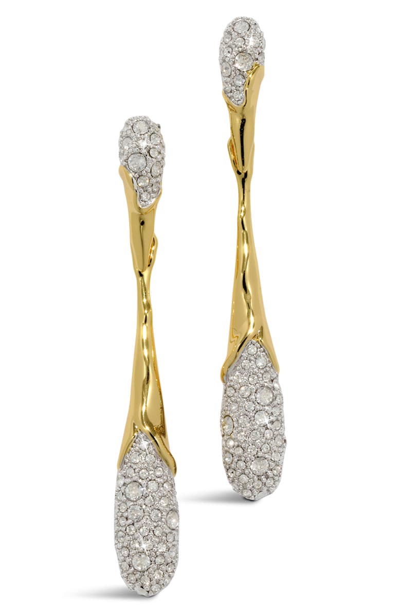 Alexis Bittar Solanales Crystal Pavé Teardrop Earrings, Main, color, Crystals