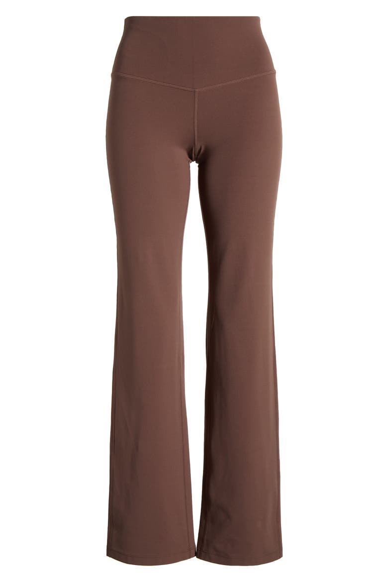 Studio Luxe High Waist Flare Pants, Main, color, BROWN FAWN