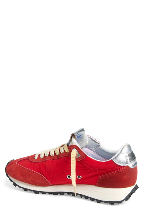 Golden Goose Running Marathon M77 Sneakers In Red/silver