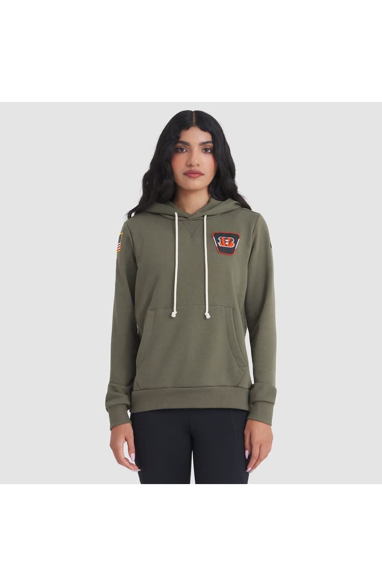 Nike Women's Nike Olive Cincinnati Bengals 2025 Salute to Service Sideline Standard Issue Dri-FIT Hoodie, Main, color, Olive
