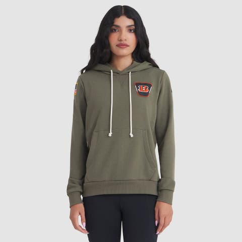 Women's Nike Olive Cincinnati Bengals 2025 Salute to Service Sideline Standard Issue Dri-FIT Hoodie