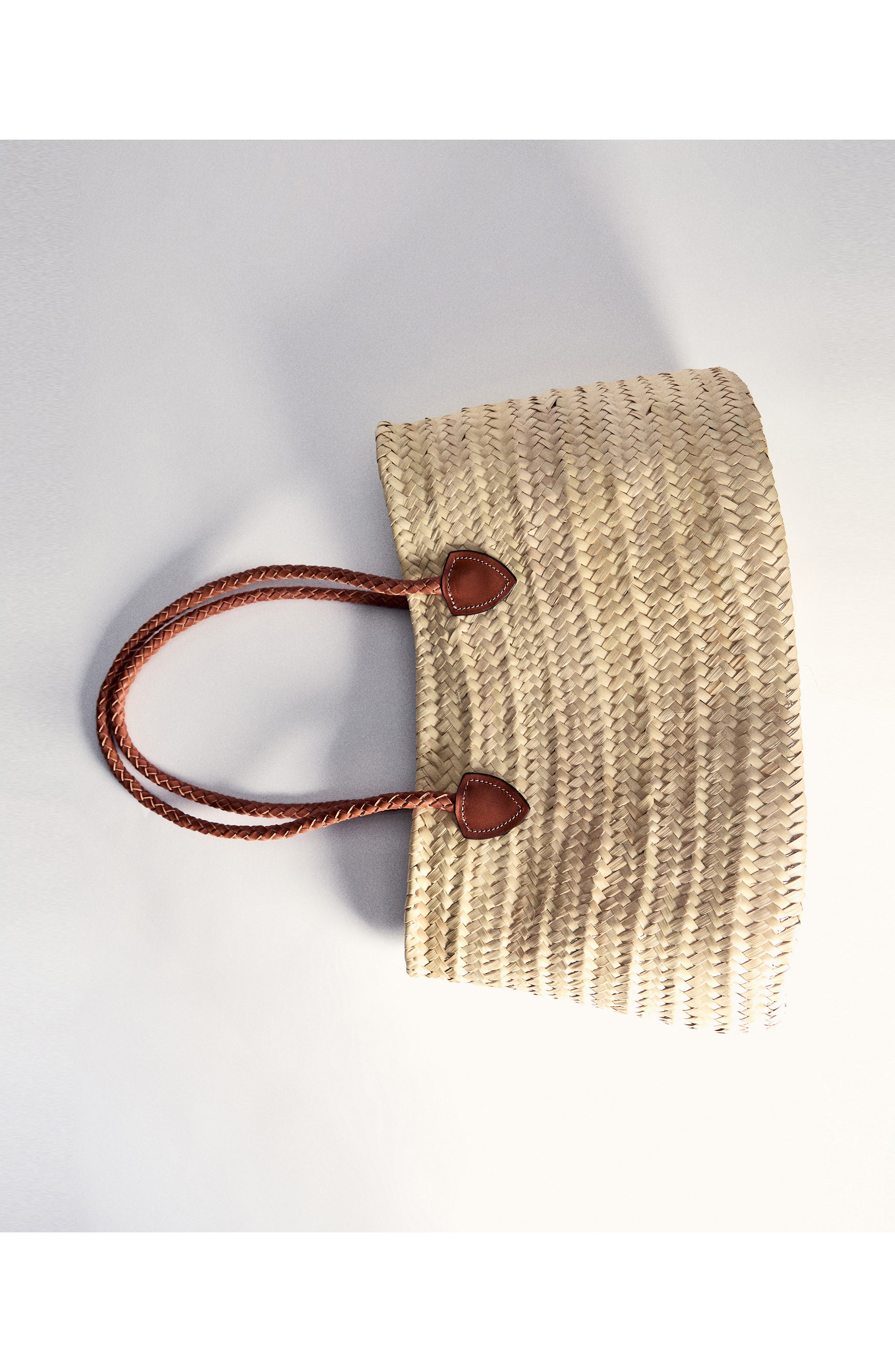 MANGO Double Strap Basket Bag, Alternate, color, 