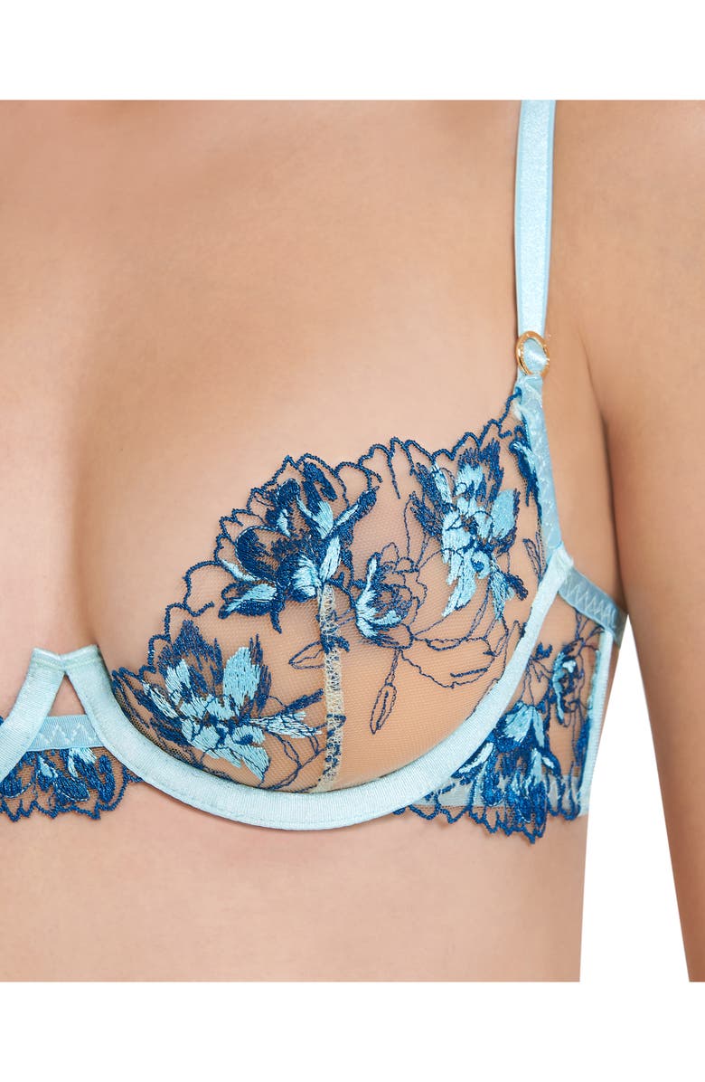 Bluebella Calista Embroidered Mesh Underwire Bra, Alternate, color, 