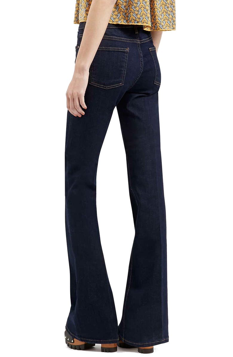 Topshop Moto Flare Jeans, Alternate, color,