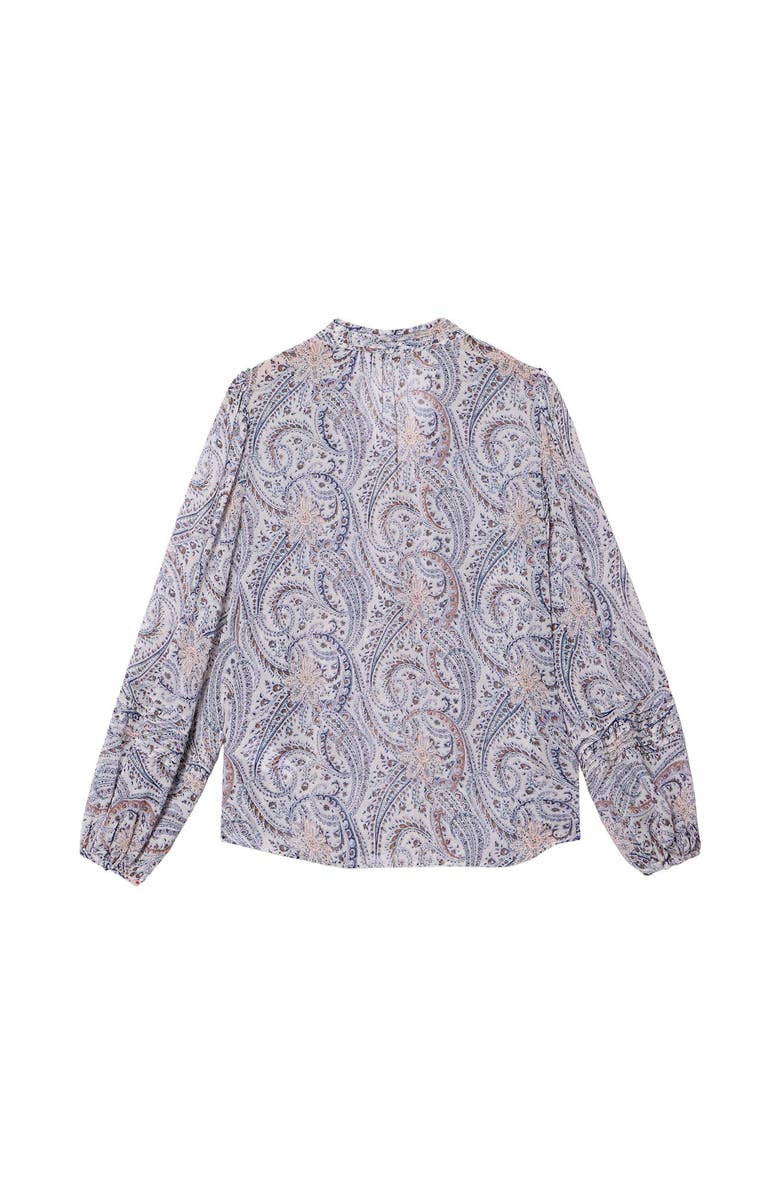 MINT VELVET Paisley Print Blouse, Alternate, color, Camel