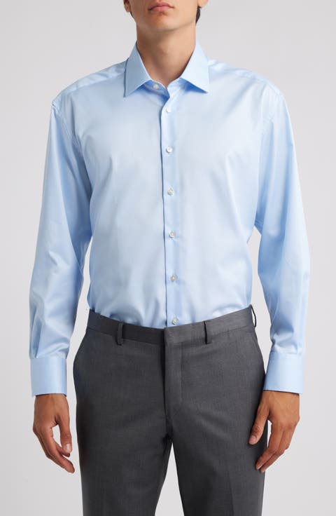 Luxury Comfort Slim Fit Non-Iron Dress Shirt