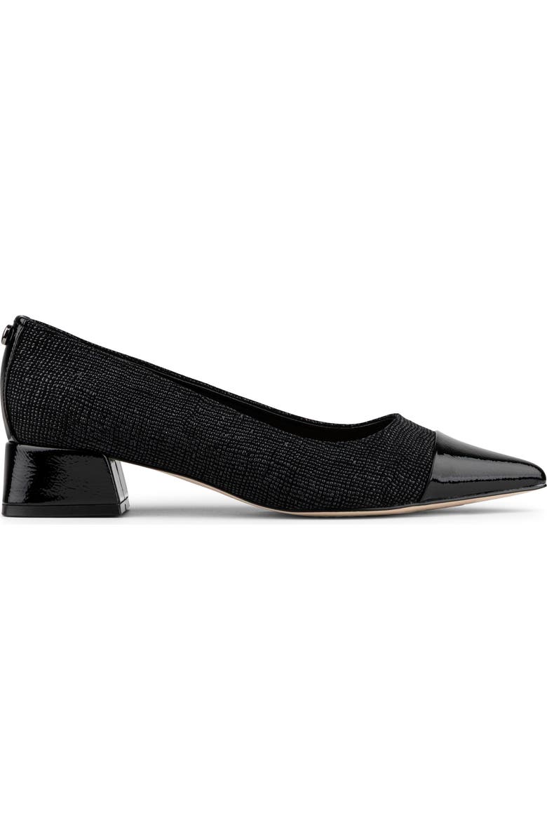 Donald Pliner Cap Toe Pump, Alternate, color, Black