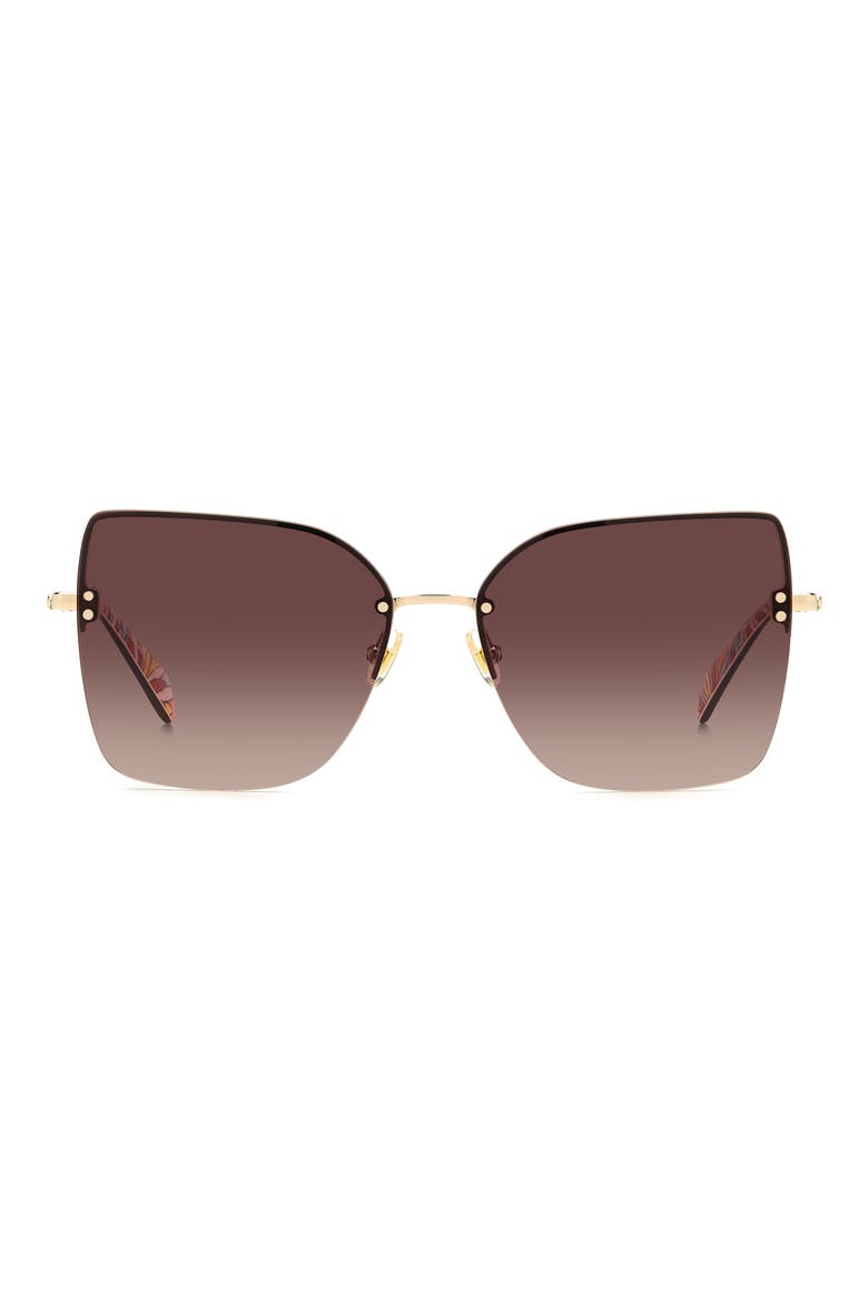 ariellags 58mm gradient cat eye sunglasses, Main, color, GOLD/ BROWN GRADIENT