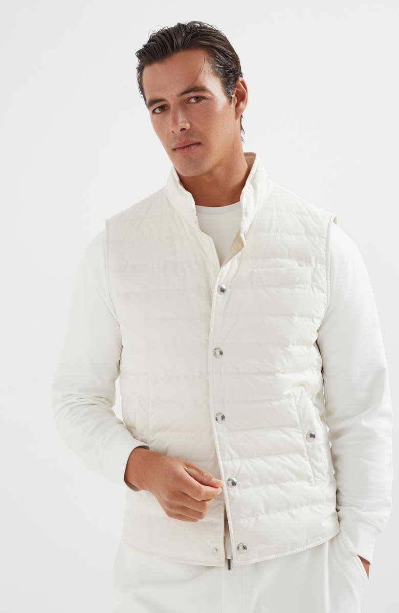 Brunello Cucinelli Lightweight down vest, Alternate, color, 