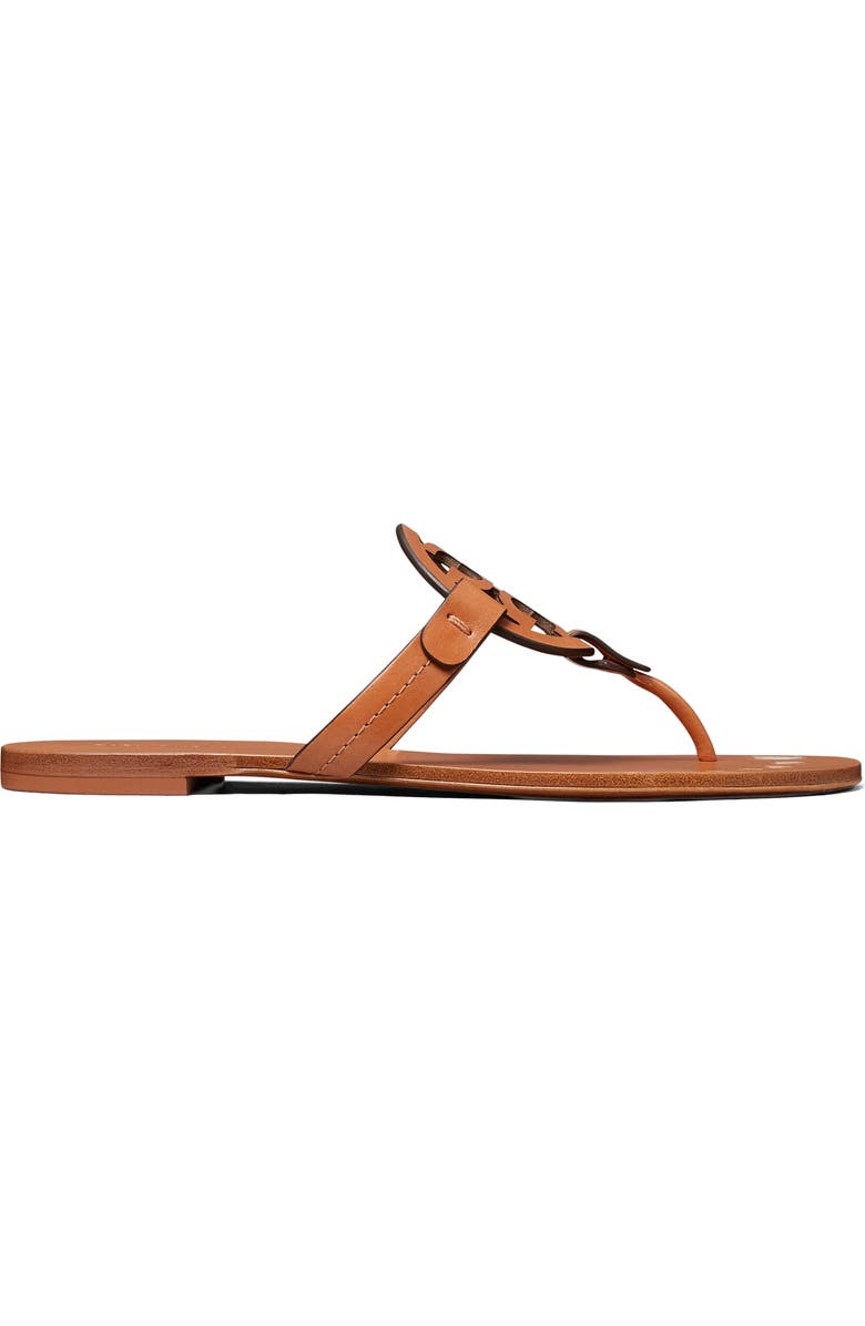 Tory Burch Miller Nail Polish Thong Slide Sandal, Alternate, color, Maple Syrup