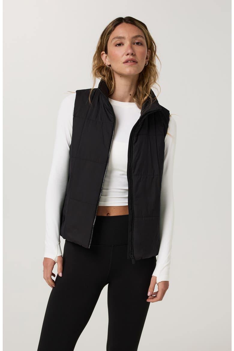 Canyon Insulated Sporty Vest, Alternate, color, BLACK