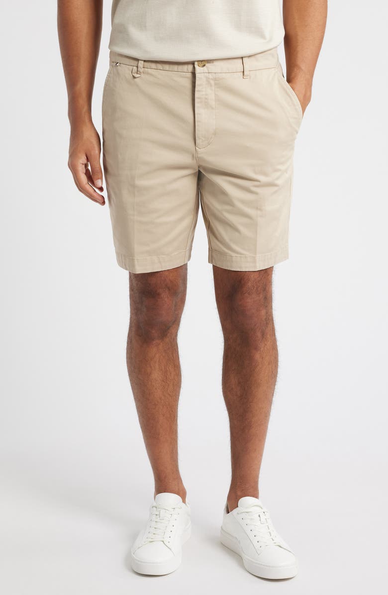 BOSS Slice Shorts, Main, color, Light Beige