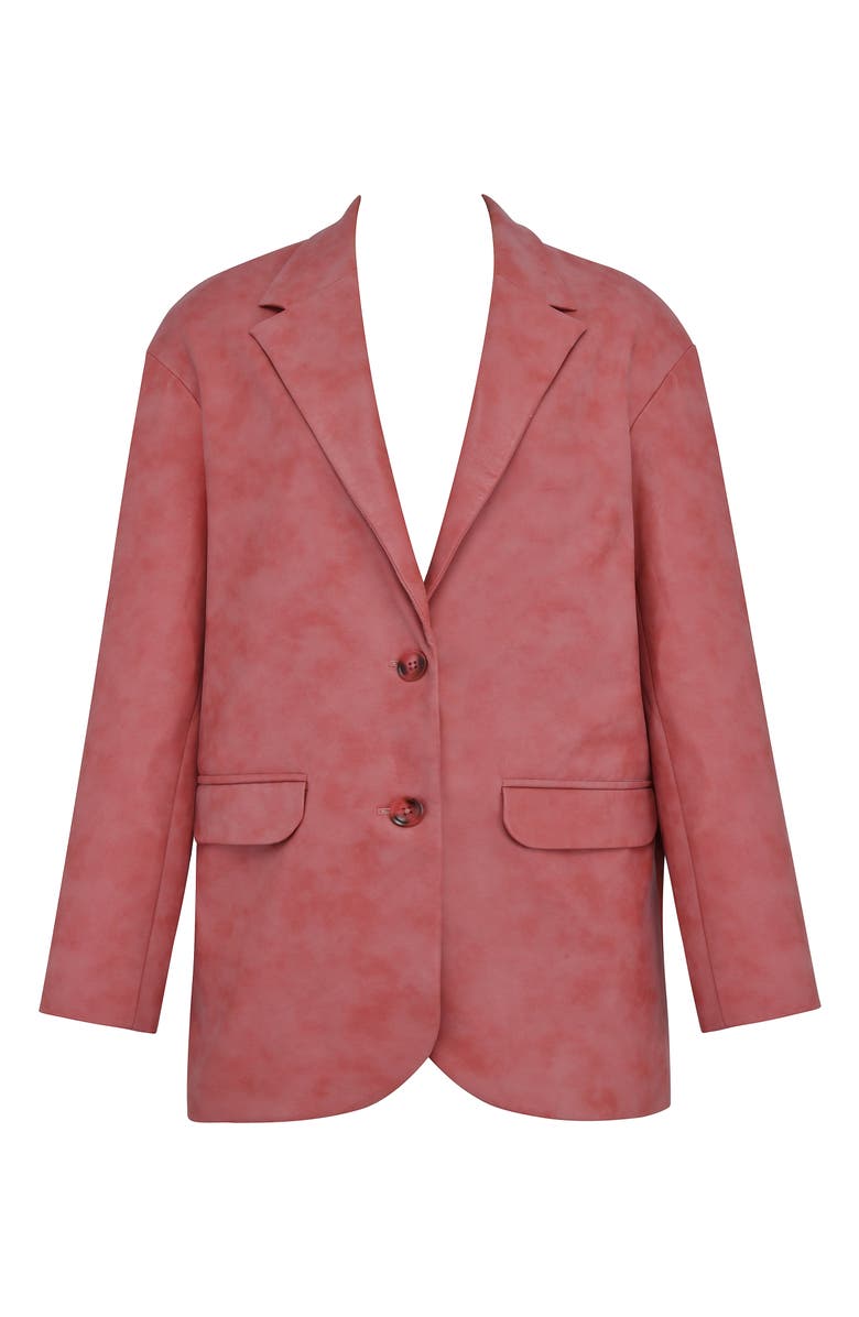 HOUSE OF CB Kiera Oversize Faux Leather Blazer, Alternate, color,