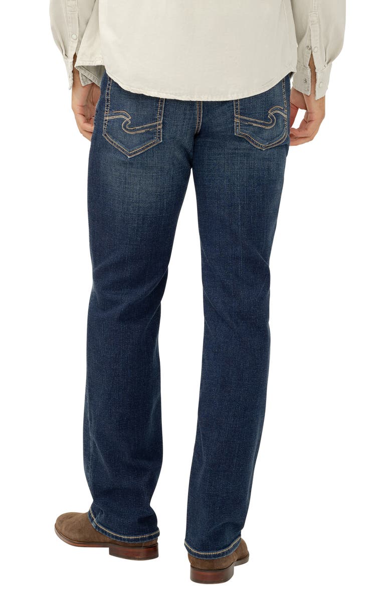 Silver Jeans Co. Zac Relaxed Fit Straight Leg Jeans, Alternate, color, Trafalgar