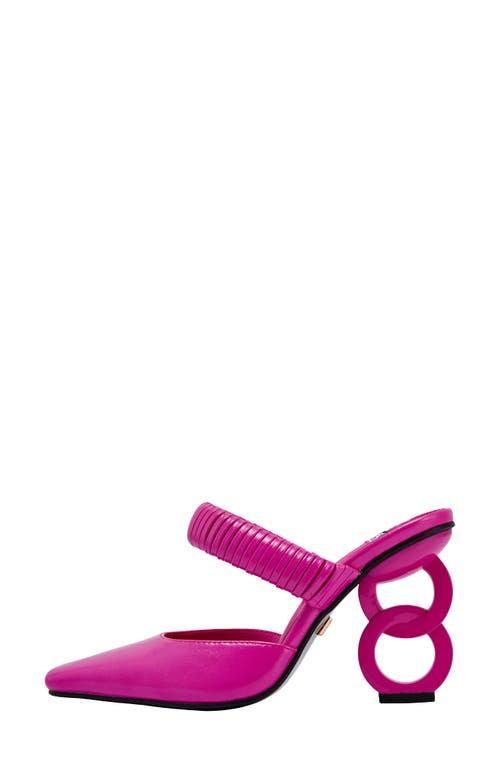 Ninety Union Luna Mule Pump In Fuchsia