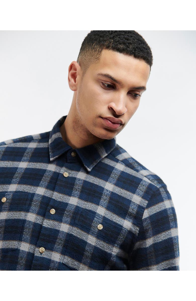 Barbour Thompson Plaid Button-Up Shirt, Alternate, color, 