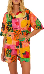 Beach Riot Nadia Oversize Cotton Cover-Up Top