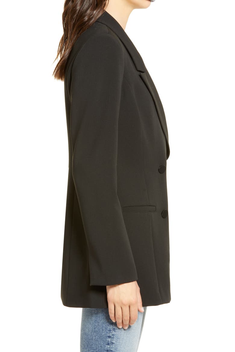 Vent Back Exec Blazer, Alternate, color, BLACK