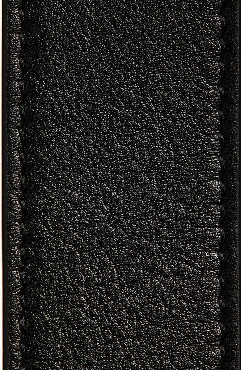 Valentino Garavani VLOGO Signature Reversible Leather Belt, Alternate, color, Nero/ Butter White