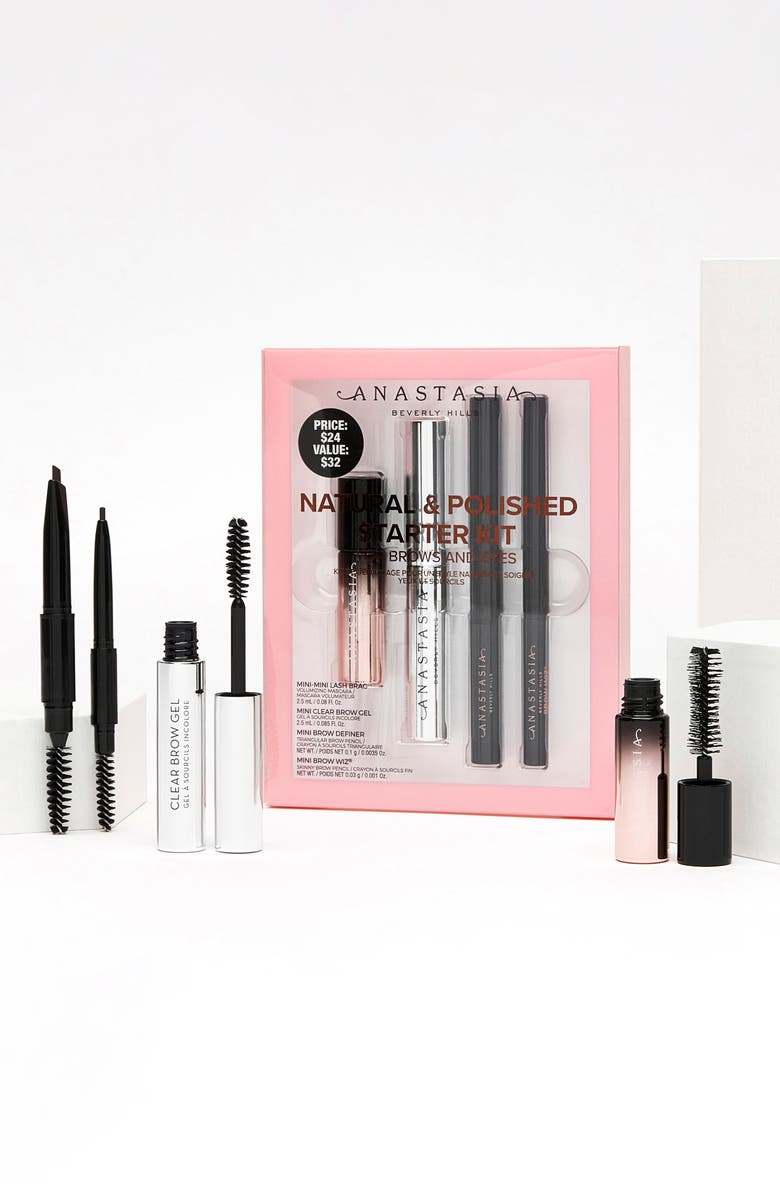 Anastasia Beverly Hills Natural & Polished Travel Size Brow & Lash Starter Set, Alternate, color, Soft Brown