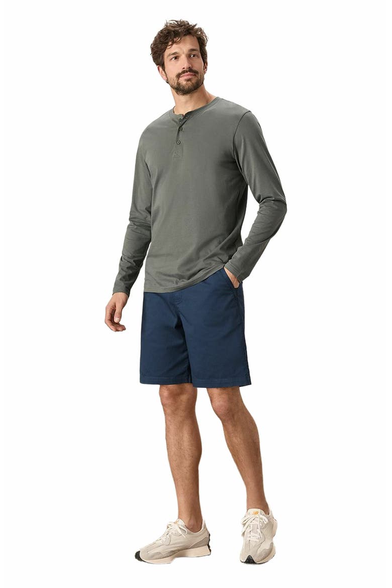 Organic Cotton Softspun Long Sleeve Henley, Alternate, color, Castor Green