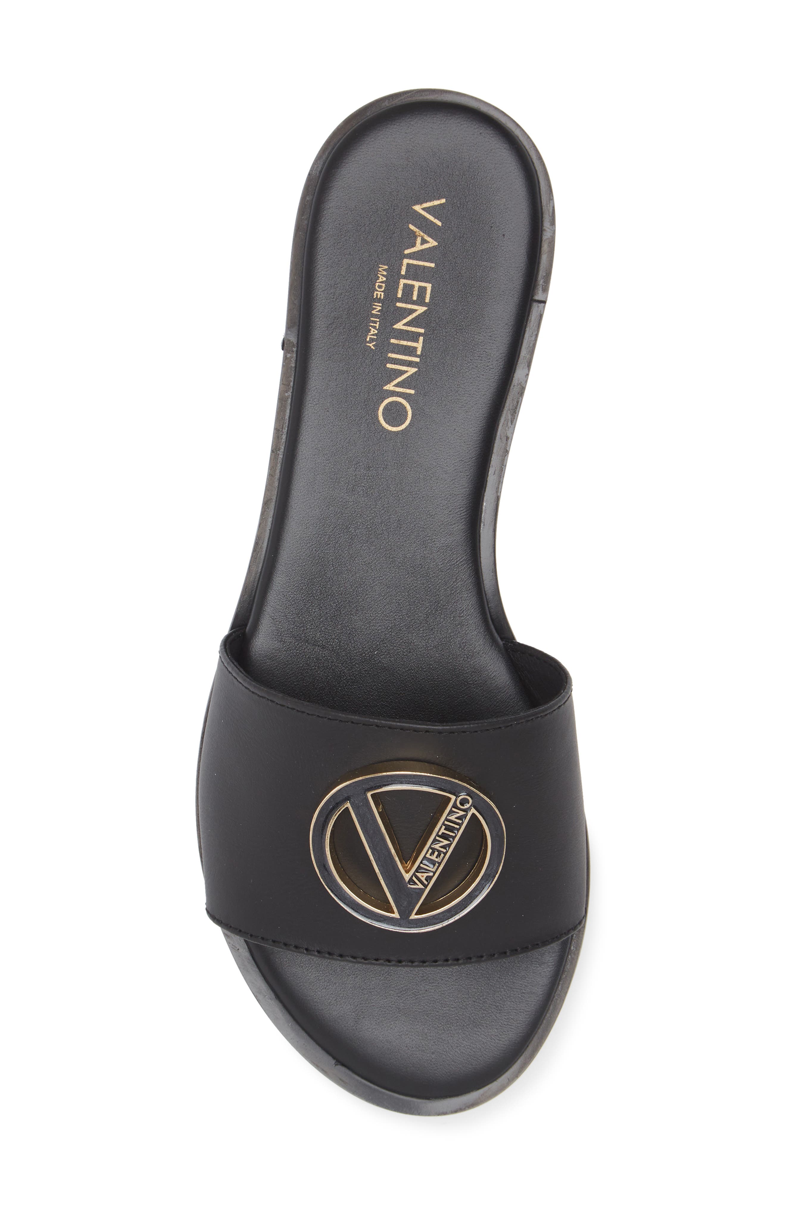 VALENTINO BY MARIO VALENTINO Bugola Slide Sandal, Alternate, color, Black